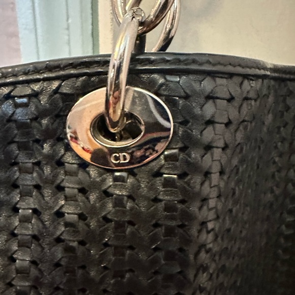 Lady Dior Woven Shopping Tote Large - Picture 11 of 12